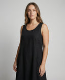 Vintage Plus Size Sleeveless Dress - Timeless Style