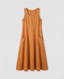 Vintage Plus Size Sleeveless Dress - Timeless Style