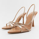 Chic Stiletto Slingback Peep Toe Sandals