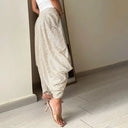Glitter-Accented Jogging Pants for Stylish Athletes