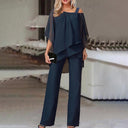 Chic Cold Shoulder Two-Piece Jumpsuit