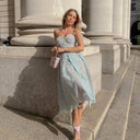 Lace Corset Midi Dress for Special Occasions
