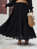 Chic Black Plus Size Skirt for Women
