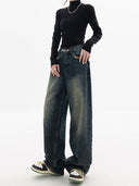 Vintage Style Women's Baggy Denim Jeans