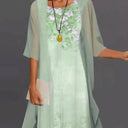 Chic Women's Dress in Breathable Fabric