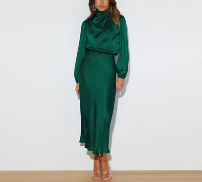Satin Maxi Dress for Effortless Style