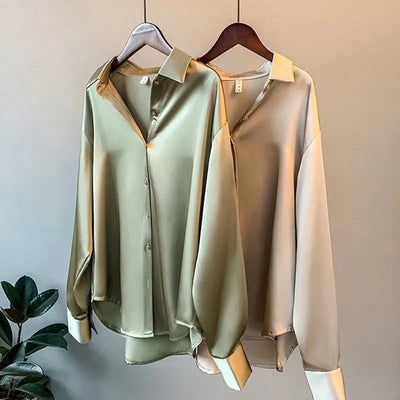 Vintage Silk Blouse for Women
