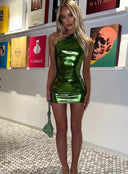 Shimmering Mini Dress for Night Out