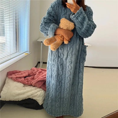 Cozy Teddy Fleece Dress for All Occasions