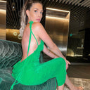 Deep Back Cut Dress for Stunning Entrances