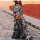 Striped Long Maxi Dress for Effortless Style