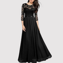 Chic Lace Chiffon Evening Dress