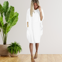 Chic Long Sleeve Pocket Dress for Effortless Style