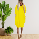 Chic Long Sleeve Pocket Dress for Effortless Style