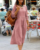 Chic Long Sleeve Tunic Dress