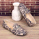 Chic Metallic Leopard Print Slippers