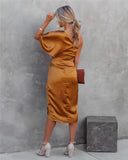 Chic Silk Evening Dress for Special Occasions