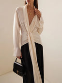 Color-Blocked Slim Fit Dress for Women