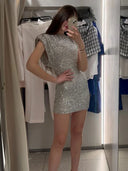 Trendy Sequin Mini Dress for Chic Style