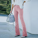 Chic Women's Corduroy Flare Trousers