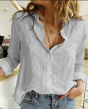 Chic Cotton Long-Sleeve Shirt for Women