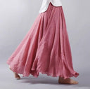 Chic Long Skirts for Women in Vibrant Fabrics
