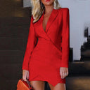 Chic Long Sleeve Blazer Dress