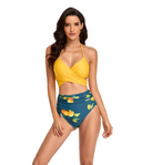 Floral Tie Bikini Set for Stylish Swimwear