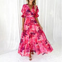 Whimsical Cotton Candy Maxi Dress