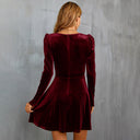 Red Velvet Dress for Festive Celebrations
