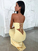 Strapless Bodycon Dress for Night Out