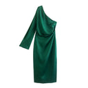 Chic Satin Evening Dress for All Occasions