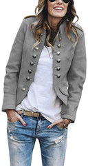 Trendy Blazer with Chic Modern Buttons