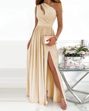 Chic One-Shoulder Maxi Dress for Any Occasion