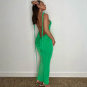 Deep Back Cut Dress for Stunning Entrances