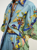 Artistic Peacock Print Ensemble