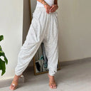 Glitter-Accented Jogging Pants for Stylish Athletes