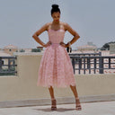 Lace Corset Midi Dress for Special Occasions