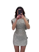 Trendy Sequin Mini Dress for Chic Style