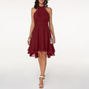 Chic Women's Ruffled Halter Neck Dress