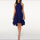 Chic Women's Ruffled Halter Neck Dress