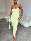 Chic Strapless Maxi Dress for Effortless Style