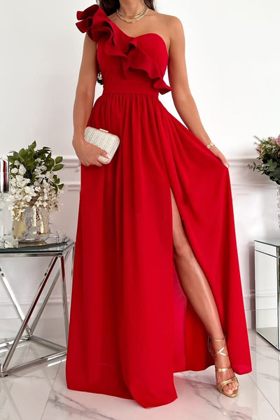 Chic One-Shoulder Evening Dress