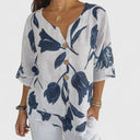Isabel | Chic Floral Pattern Blouse for Special Occasions