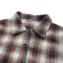 Chic Checked Shirt Dress with Belt and Button Accents