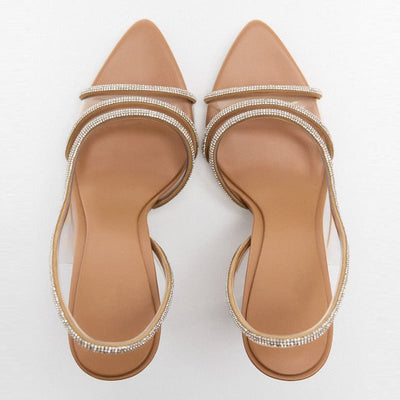 Chic Stiletto Slingback Peep Toe Sandals