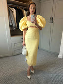 Chic Women's Puff Sleeve Square Neck Dress