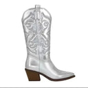 Joanna | Women's Knee-High Heeled Boots in Chic Material