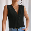 Chic Sleeveless Blouse in Lightweight Fabric