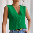 Chic Sleeveless Blouse in Lightweight Fabric